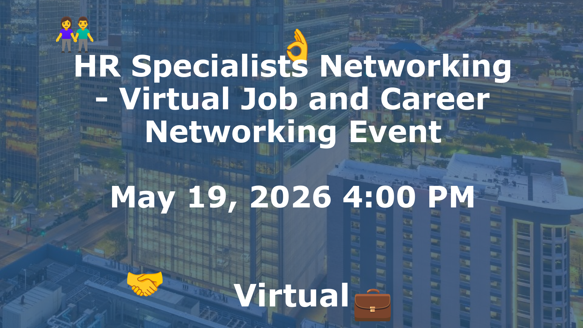 HR Specialists Networking - Virtual Job and Career Networking Event event image